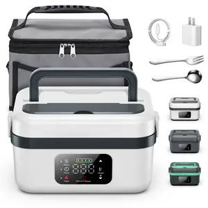 Cordless Electric Lunch Box Portable Food Warmer Leak-Proof Refrigerated Lunch Bag Insulated Carrying Bag For Car, Truck Or Office Durable Lunch Box