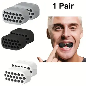 Jawline Muscle Trainer, 1 Pair Silicone Jawline Muscle Trainer, Facial Muscle Trainer for Men & Women, Jawline Shaper