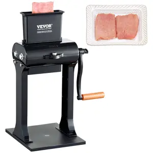 VEVOR Commercial Meat Tenderizer, Heavy Duty Stainless Steel Meat Tenderizer Machine, Quick and Easy Manual Operation Kitchen Tool, 5.8" Feed Port for Beef, Turkey, Chicken, Pork, Steak, and Fish