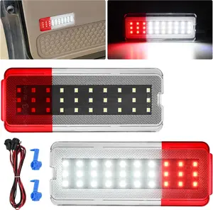 Nilight 2PCS LED Interior Door Panel Light Courtesy Lights White and Red Plug and Play Compatible with Ford F250 F350 F450 F550 Super Duty 1999-2007 Excursion 2000-2005 dealsforyoudays