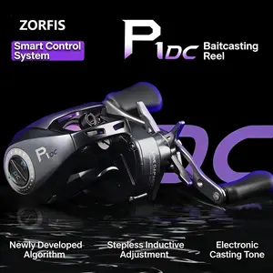 DCbaitcasting reel ZORFIS TakumaP1DC electronic brake baitcasting reel  Electronic Intelligent Brake Baitcasting , Self-Powered  with Gear Infinite Sensing Adjustment, Digital control  smart  lure fishing Lure reel，bait casterdc,Whining DCreel