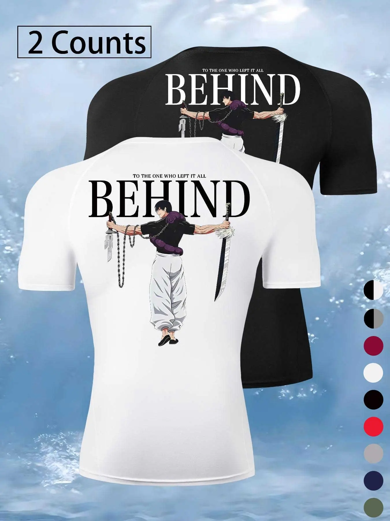 Men's Cartoon & Letter Print Round Neck Sports Tee, Quick Drying Breathable Comfortable Compression T-shirt for Gym Workout Running, Casual Sportswear for Summer, Activewear Tee, Gym T Shirts
