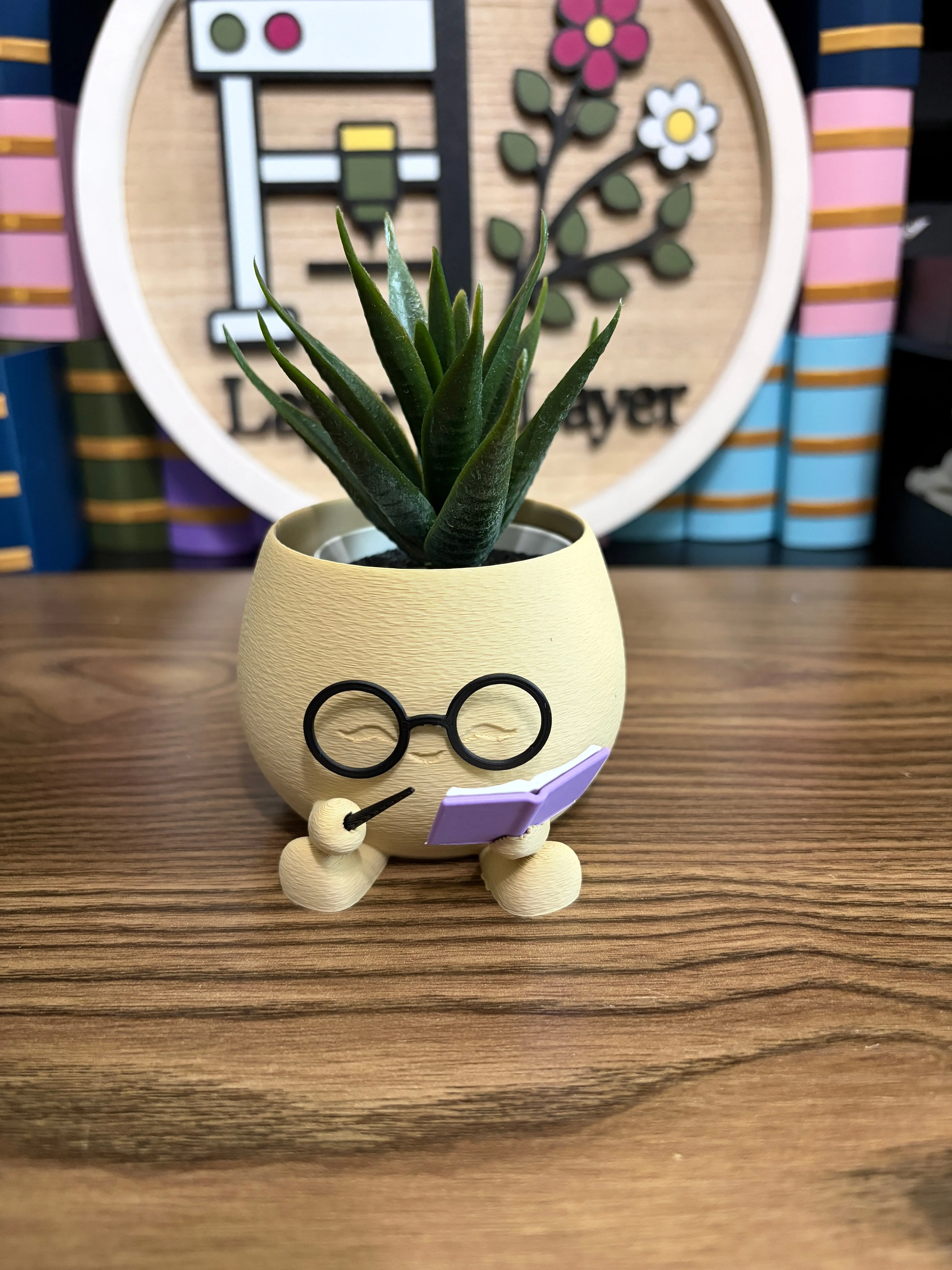 Mini Reading Wizard Planter