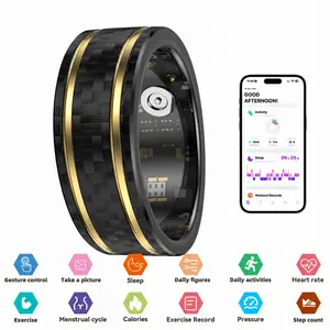 Smart Ring for men, Fitness & Sleep Tracker, Heart Rate & Stress Monitor, Cycle Tracking, IP68 Waterproof, 3–5 Day Battery, iOS & Android, #Summervibes#SummerWins#DealsForYouDays