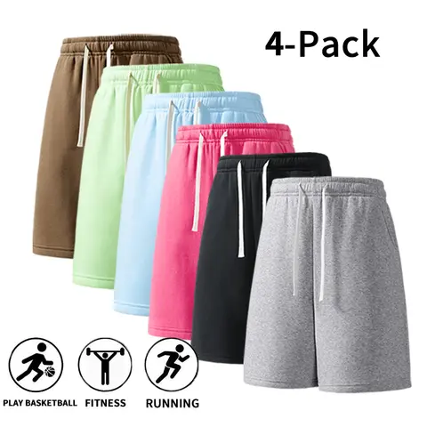 3-Pack Men's Workout Shorts - Comfortable Drawstring Sweat Shorts for Basketball, Running & Fitness.summervibes