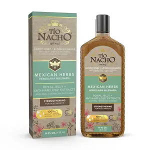 Tio Nacho Mexican Herbs Conditioner, Single Pack, Strengthening, Anti Hair Loss & Anti Breakage with Royal Jelly, Ginseng & Jojoba, Paraben & Cruelty Free