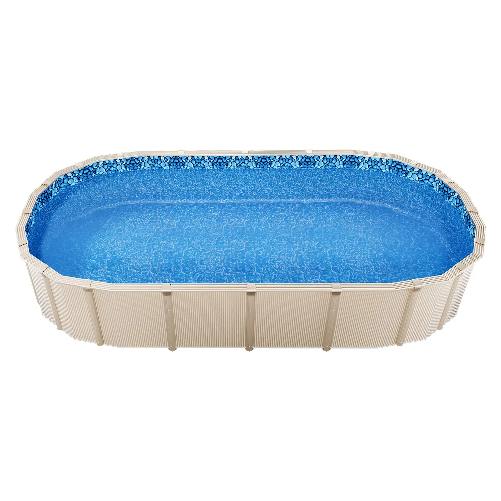 VEVOR 18-Foot-by-33-Foot Oval Pool Liner for Unibead Above Ground Swimming Pools, Standard Gauge, 52inch Wall HeightSummervibes