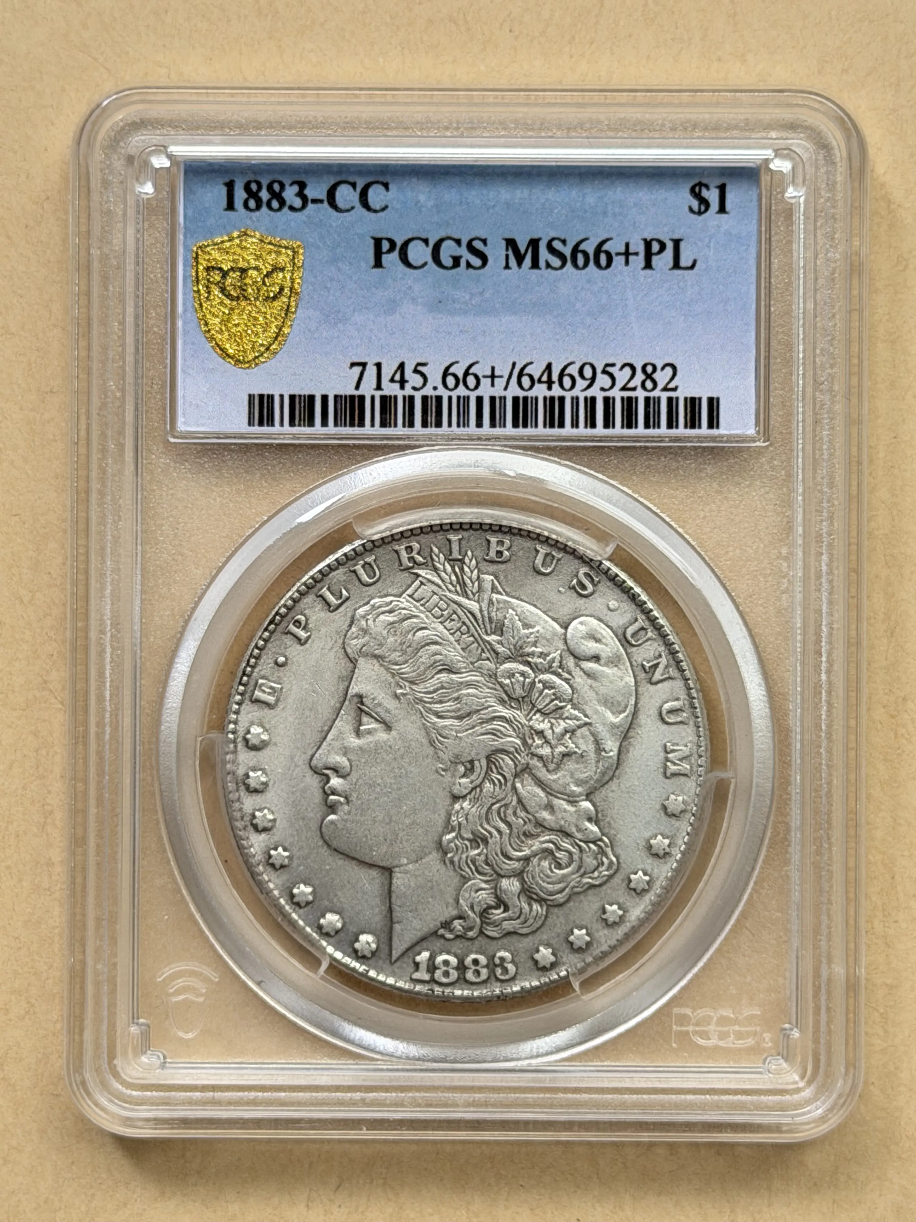 1883-CC Carson City Morgan Dollar PCGS MS66 | Rare Key Date Silver Coin With Original PCGS Graded Holder