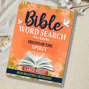 Bible Word Search Puzzle, Fruits of the Spirit Theme, Large Print Design, Ideal for Devotional Time, Perfect Gift for Bible Lovers, Puzzle Game