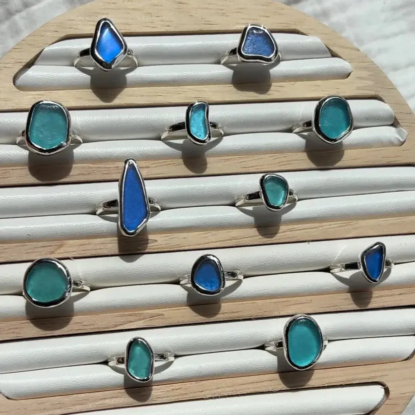 The Salty Gem Handmade Seaglass Ring