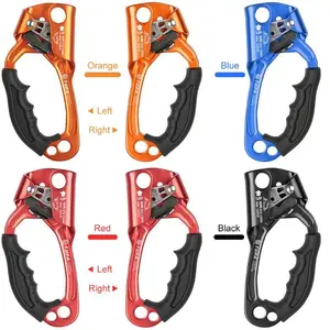 1pc Lixada Aluminum Magnesium Alloy Hand Ascender - ABS Material, 8-13mm Vertical Rope Climbing Device for Fire Rescue, Hook Carabiner Gear