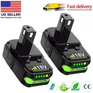 2Packs P102 18V 3.6Ah Battery Replacement for Ryobi 18V Lithium Ion Battery P108 P103 P105 P107 P109 P104 Compatible with Ryobi 18-Volt Plus Power Tools