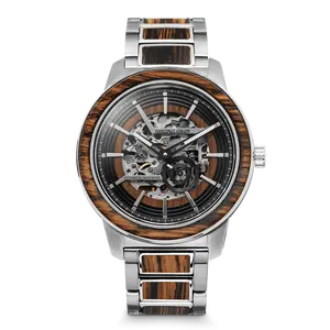 Charred Whiskey Silver Barrel Automatic 46mm
