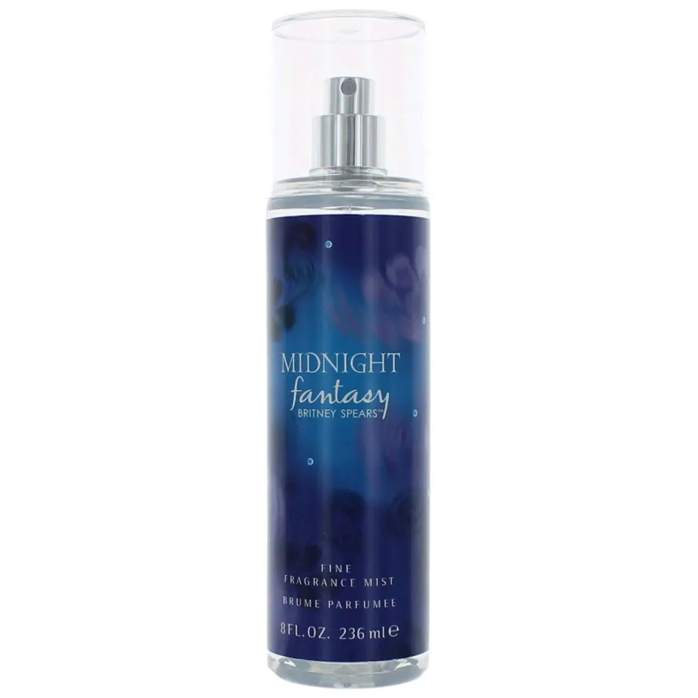 Women's Midnight Fantasy Fine Fragrance Mist Spray Bottle - Warm Fruity Floral Scent with Black Cherry, Amber Notes, 8 fl oz Single Bottle (Beauty & Personal Care, Bath & Body Moisturizer)
