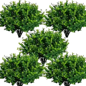 UV Resistant Artificial Ivy Plants, 6 Piece Set, Fake Plant Decoration, Realistic Outdoor Decorations for Patio Garden Wedding Festive Events
