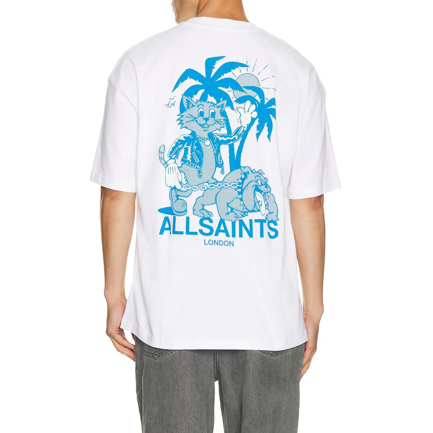 ALLSAINTS Bulldog Short Sleeve Tee in Optic White