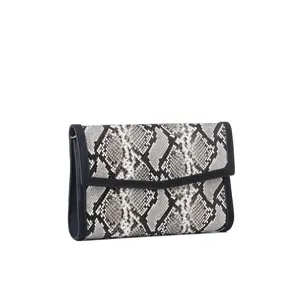 Beth Natural Python Clutch
