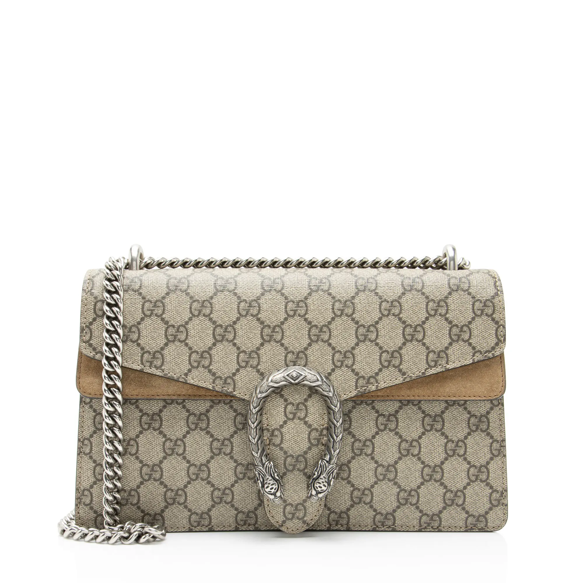 Pre-owned GUCCI Canvas Shoulder Bags GG Supreme Dionysus Medium Shoulder Bag