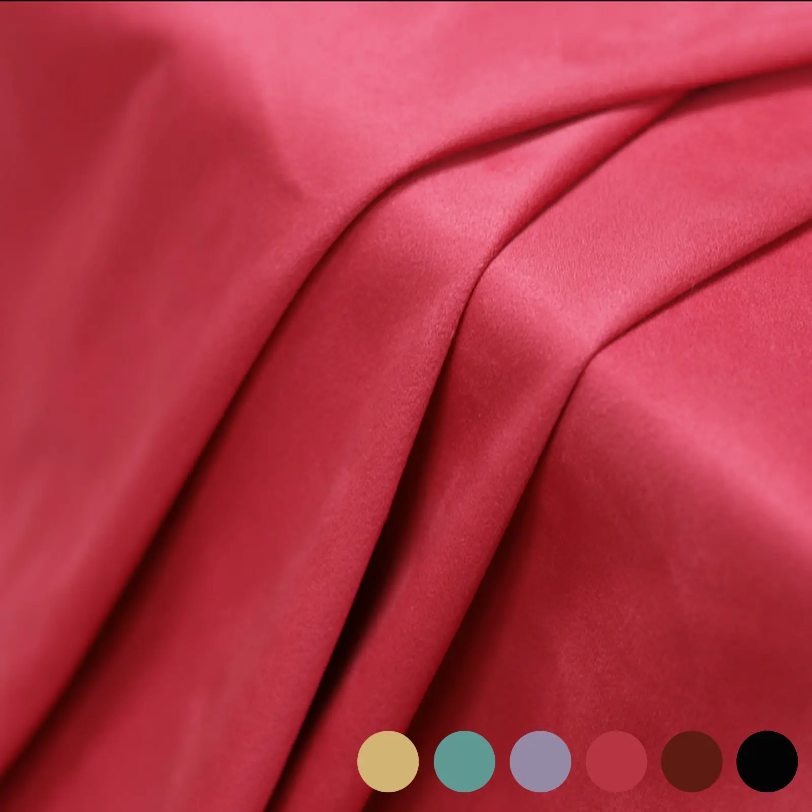 4 way Stretch Micro Suede Fabric 260 GSM (2 yard) Polyester Heavy Weight Knit Double Side Sueding Cloth for Upholstery,Apparel,DIY