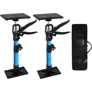 2PK Steel Cabinet Jacks for Installing Cabinets,14.6-23.6Inches, Adjustable 3rd Hand Support System,Telescopic Hand Support Pole, Third Hand Tools Support Pole 132LB Load for Lifting Drywall