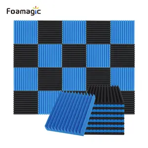 Durable Studio Acoustic Foam Panels, 24pcs Soundproof Wall Top Sound Absorbing Insulation High-Density Noise Canceling Foam Panels, Music Accessories for Home Studio, Stocking Fillers Gift, Christmas Gift Ideas