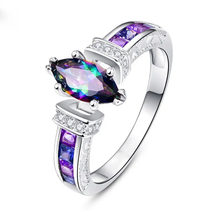 Ms. Torina Crystal Quartz Ionic Ring, Ionic Therapy Quartz Crystal Ring, Magnetic Therapy Ring
