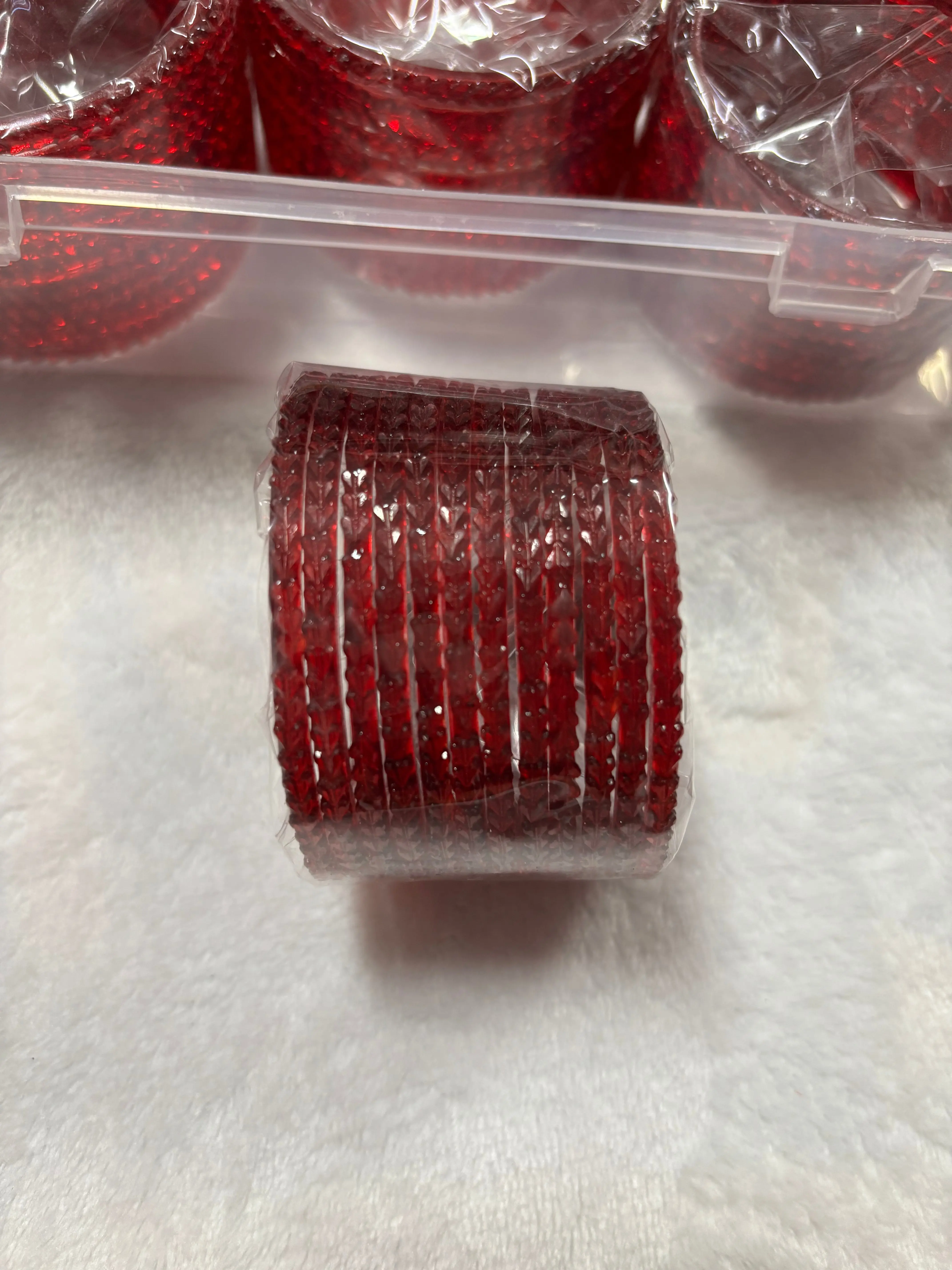 12 Pcs Marron Red Bangels For Her 12 Pcs Marron Red Bangels For Her