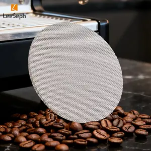 Leeseph 51/53/58 Mm Espresso Filter Screen Mesh, Reusable Espresso Portafilter Puck Screen, Stainless Steel Coffee Filter, Espresso Machine Accessory, Home