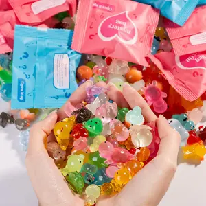 50 Pcs Mystery Bag Mini Resin Animals Glow in The Dark Figurines Individually Packaged Blind Bags Cute Collectible Resin for Fairy Garden Accessories Random Design