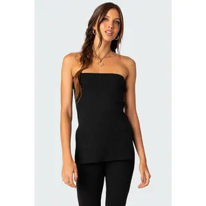 Dekota Slit Ribbed Top