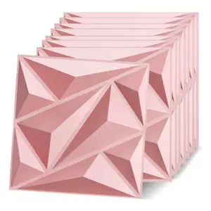 Aadesh PVC Plastic 3D Wall Panels, DIY Wall Panels, Waterproof and Fire-Resistant, 11.8x11.8 Inches, Ideal for Living Rooms, Bedrooms, Hotels, Offices