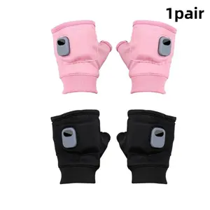 Rechargeable Heated Gloves with Digital Display, Touchscreen Half-Finger Winter Gloves, Three Temperature Settings, USB Charging, Hand Gloves