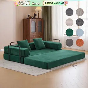 New Multiple Covers Available Cloud Floor Sofa Bed High-Quality Convertible Comfy Corduroy Fabric, Premium Sponge Padding, Multi-Functional Floor Sofa.
