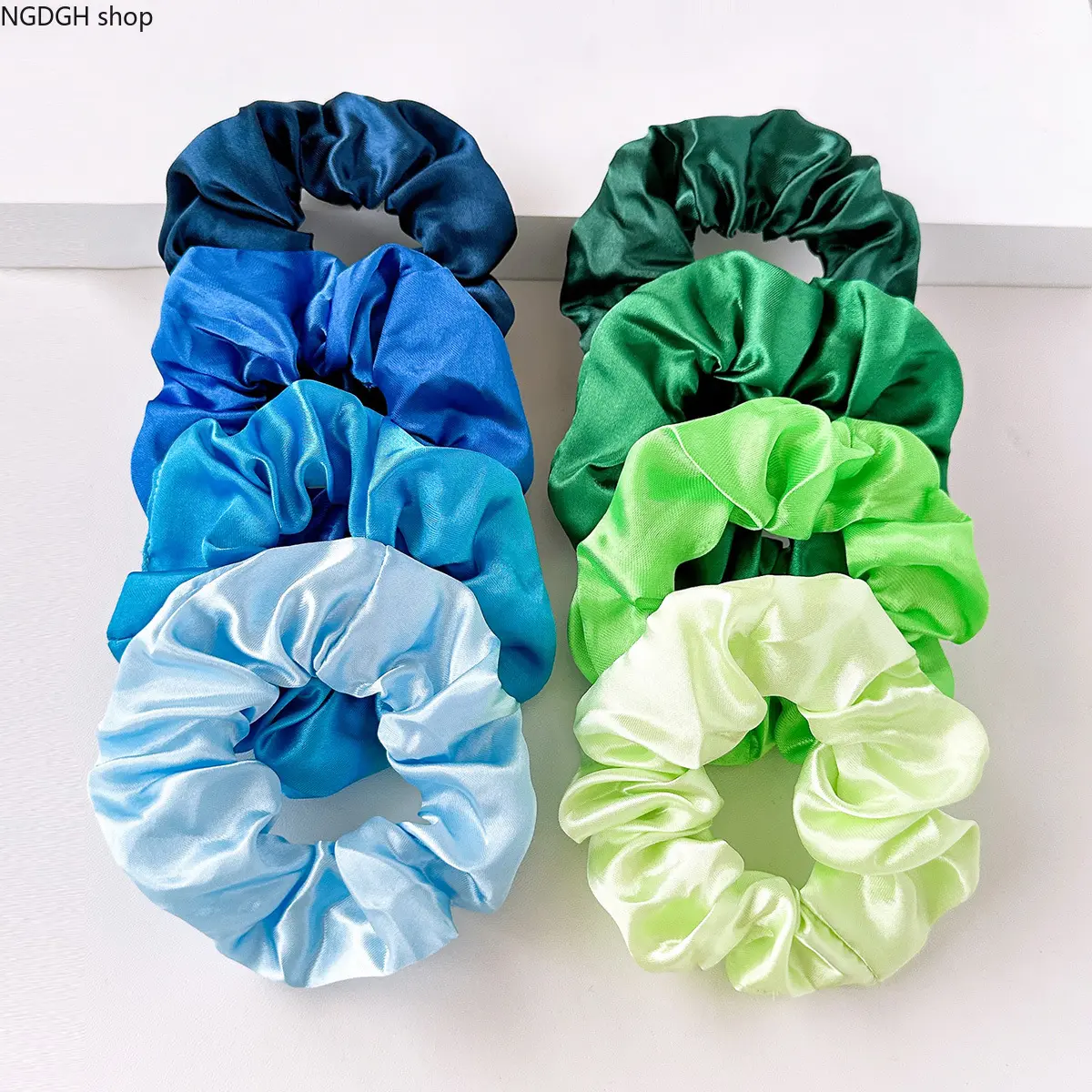 Women's Satin Scrunchies Assorted Set - Female Hair Accessories in Purple & Pink Shades, Soft and Smooth, Gentle on Hair for Daily Wear & Sleep, Everyday, Silky Smooth, Smooth Finish