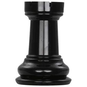 MegaChess 5 Inch Dark Plastic Rook Giant Chess Piece