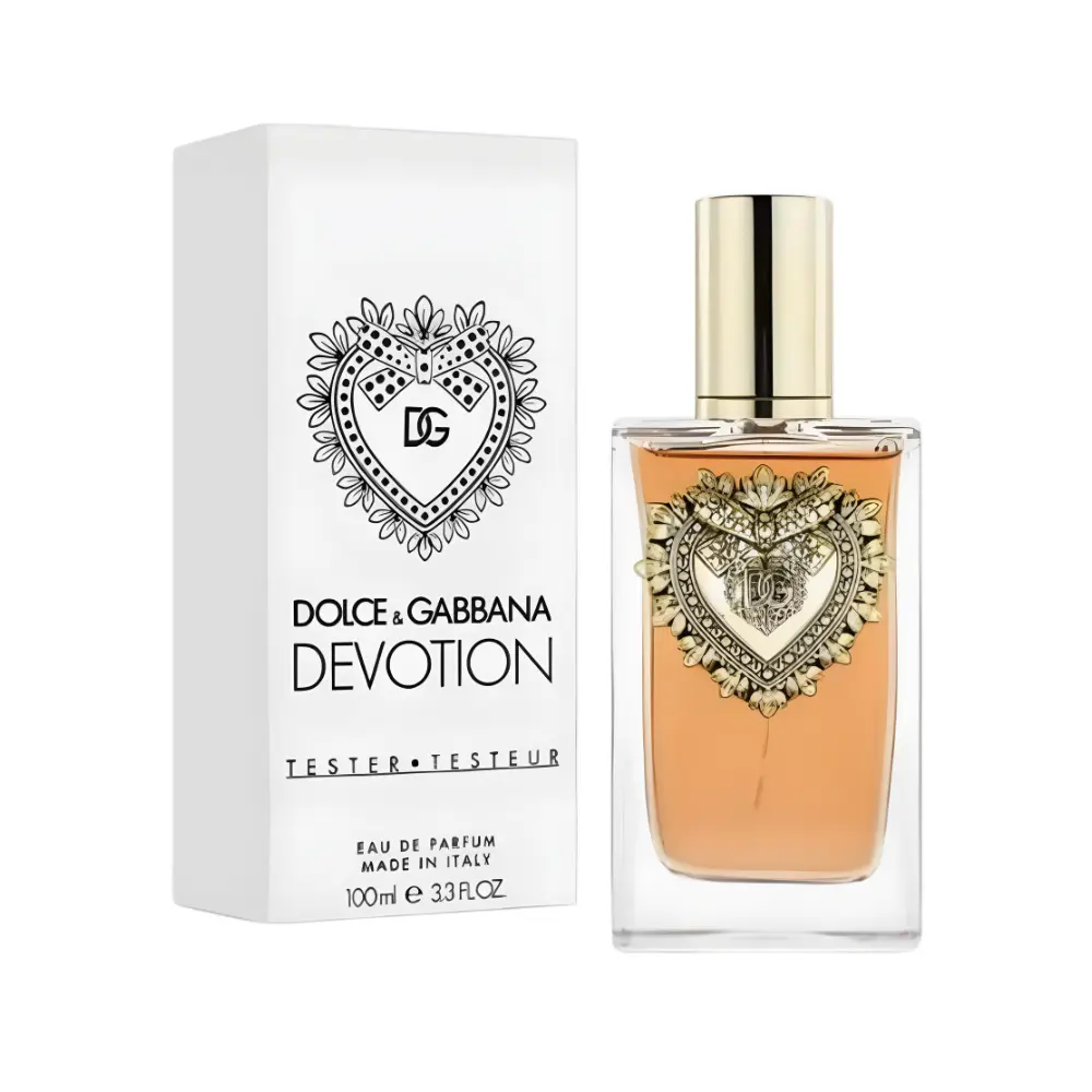 Dolce & Gabbana Devotion Eau de Parfum for Women 3.3 oz (Tester) | Candied Lemon, Panacotta & Vanilla Gourmand Perfume