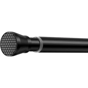 Tension Rod 30 to 64 inches, Rod for Windows Tension Rod No, Tension Rod for Window,, Doorway, Black