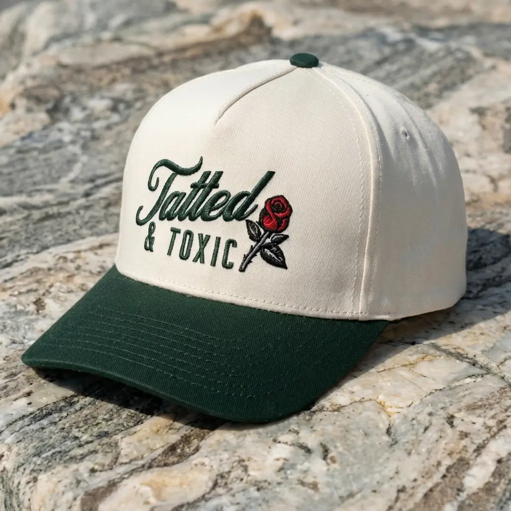 Tatted and Toxic Embroidery Cap