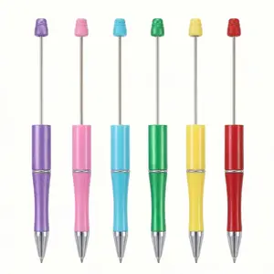 5 pcs Beaded Ballpoint Pens, Beadable Pens, DIY Beadable Pens