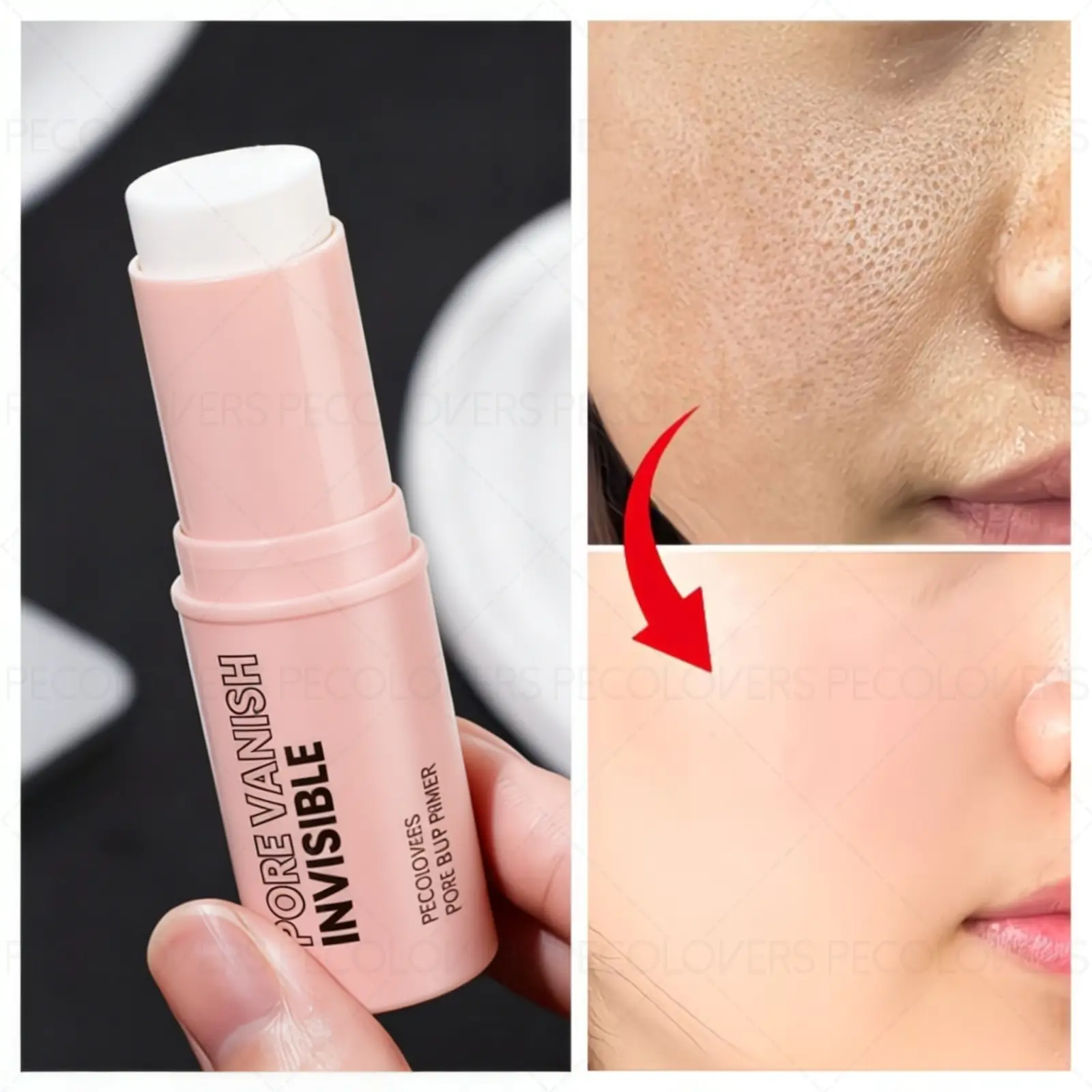 1PC Invisible Pore Makeup Perfecting Primer - Mild and Non-greasy Formula, Smoothes The Skin, Soft Paste, Makes The Skin Smoother, Smooth and Easy To Use, A Daily Essential Cosmetics, Skin Perfector, Pore Refiner Primer, Poreless Primer