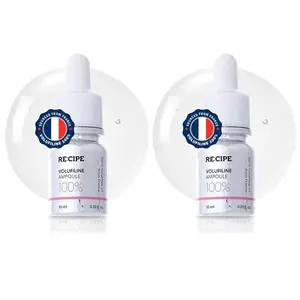 【Buy one get one free】RE:CIPE Volufiline 100% Ampoule - Official Product From France, Sederma - Pure Volufiline Serum - DIY Skin Care Booster for Face & Body - Hydrating & Age-Defying Formula for Elevated Resilience 0.33 fl oz