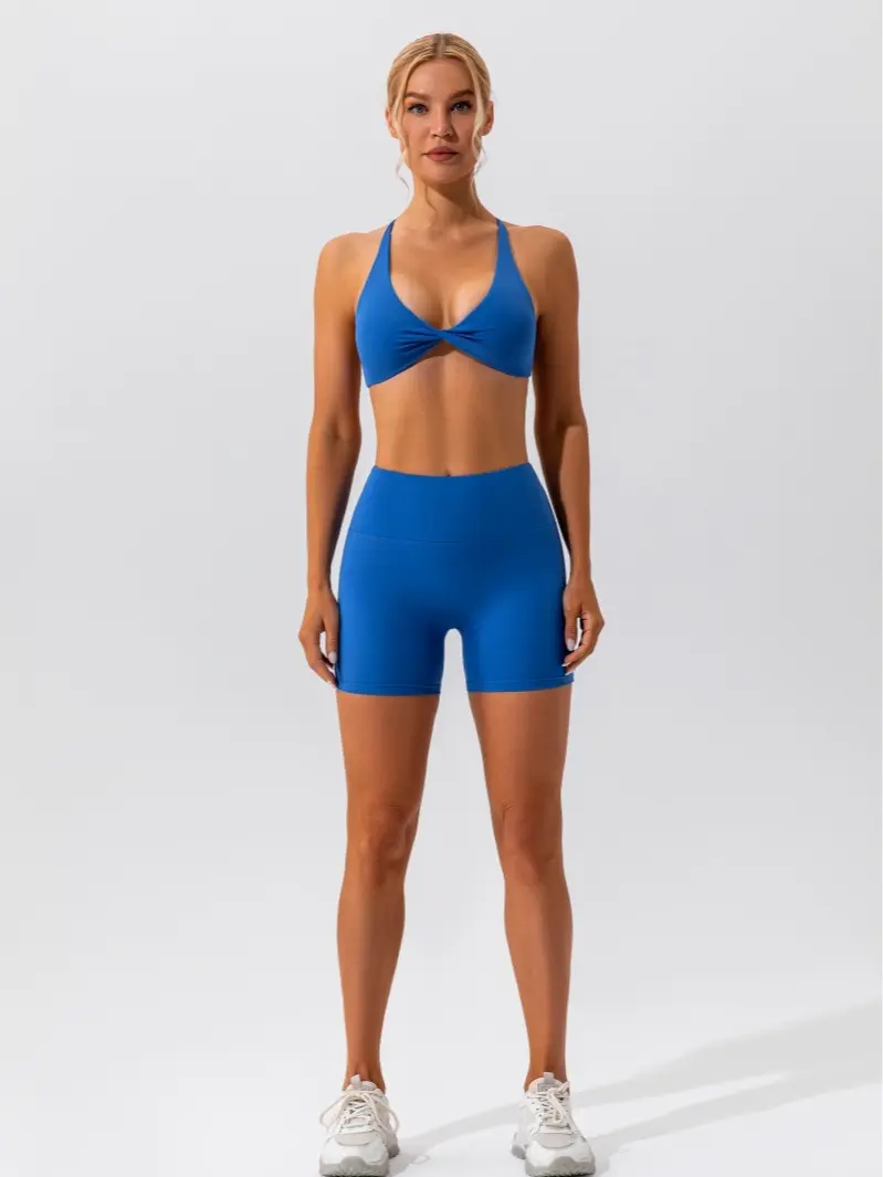 SummerVibes Women's Wire Free Seamless Cross Back Sports Bra Nude, 75% Polyamide Blend, Quick Dry, Lightweight, Compression, Anti Odour, Comfortable Activewear Brassiere for Yoga, Running All Seasons Daily Wear with Edgy Design & Real Support, Sports