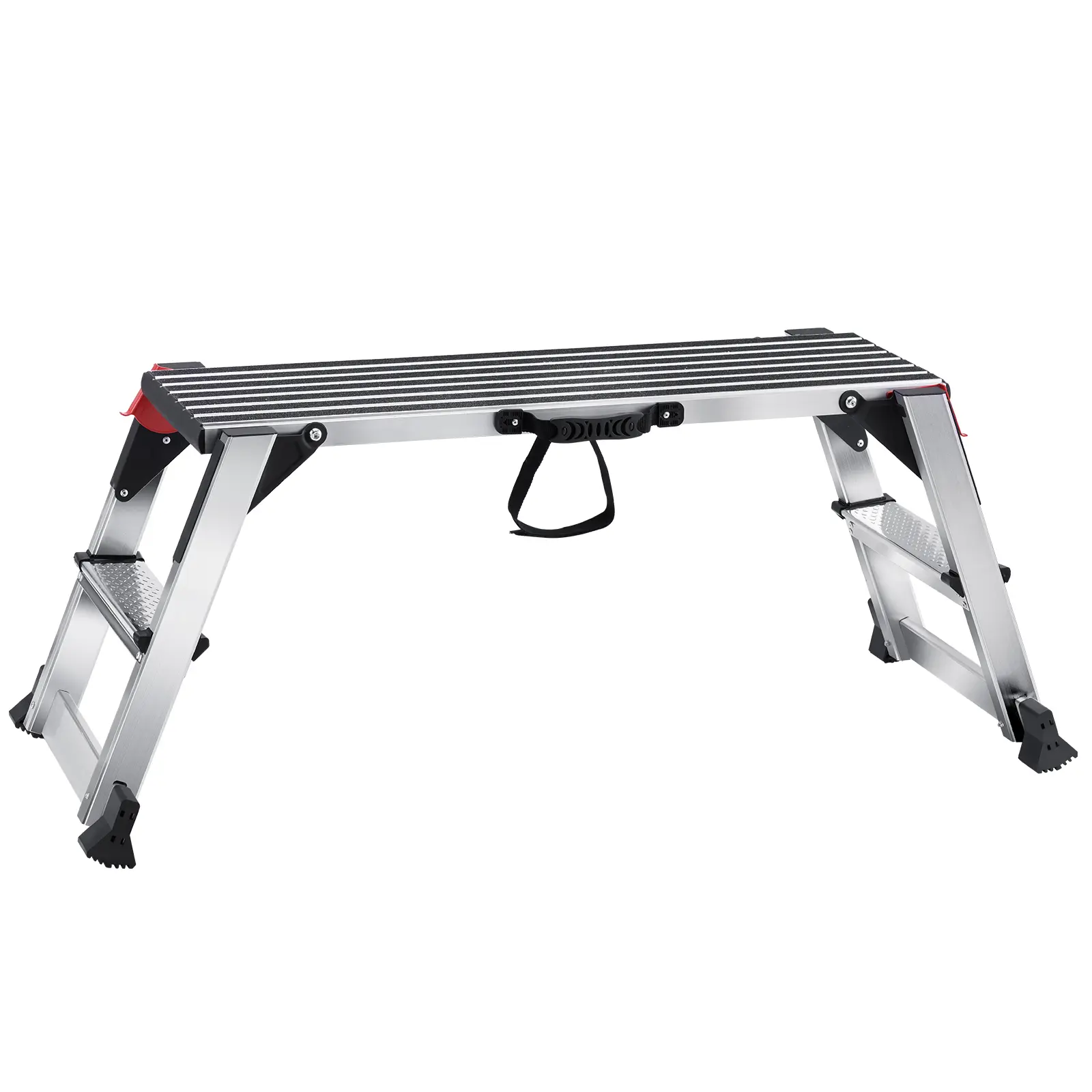 【summerfinds】VEVOR Folding Work Platform, 660 lbs Load Capacity, Aluminum Drywall Stool Ladder, Heavy Duty Work Bench w/ Non-Slip Feet, Ideal for Washing Vehicles, Cleaning, Painting, Decorating