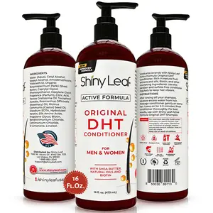 DHT Blocker Hair Loss Conditioner 16oz Active Formula with Biotin by Shiny Leaf