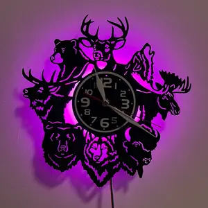 LED Night Light Seven Colors, Christmas Deer Theme, Home Decor, Holiday Gift, Mother's Day, Father's Day, Birthday, Store Decoration