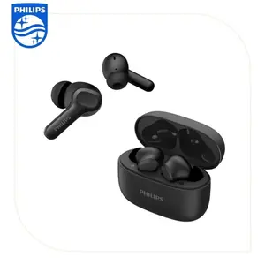 Philips TAT1109 TWS Earbuds, Bluetooth 5.4 Headphones with Dynamic Bass, 24H Playtime & Fast Charge, IPX4 Waterproof Sport, Secure Fit for iPhone/Android/Workout. Ai noise reduction，Budget-friendly AirPods alternatives. One-year warranty, genuine product.