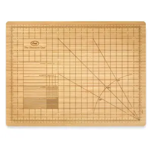 OBSESSIVE CHEF 9 x 12 Inch Bamboo Cutting Board with Precise Measurements for Accurate Slicing - Chopping Board for Kitchen