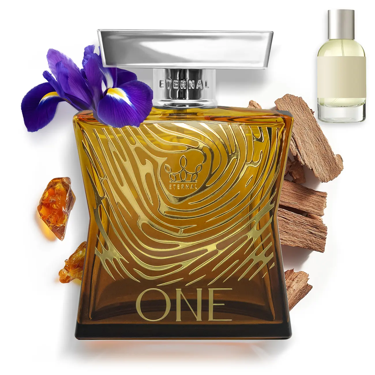 Eternal One - Inspired by Iconic Woody Sandalwood Perfume - 3.4 oz (100ml) - EDP - Long-lasting - Clean Ingredients - Unisex Perfume for Men & Women - 2000 sprays per bottle