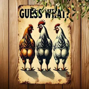 Hello Young Chicken Butt garden flag! Double-sided farmhouse style, funny decor for lawn/yard!