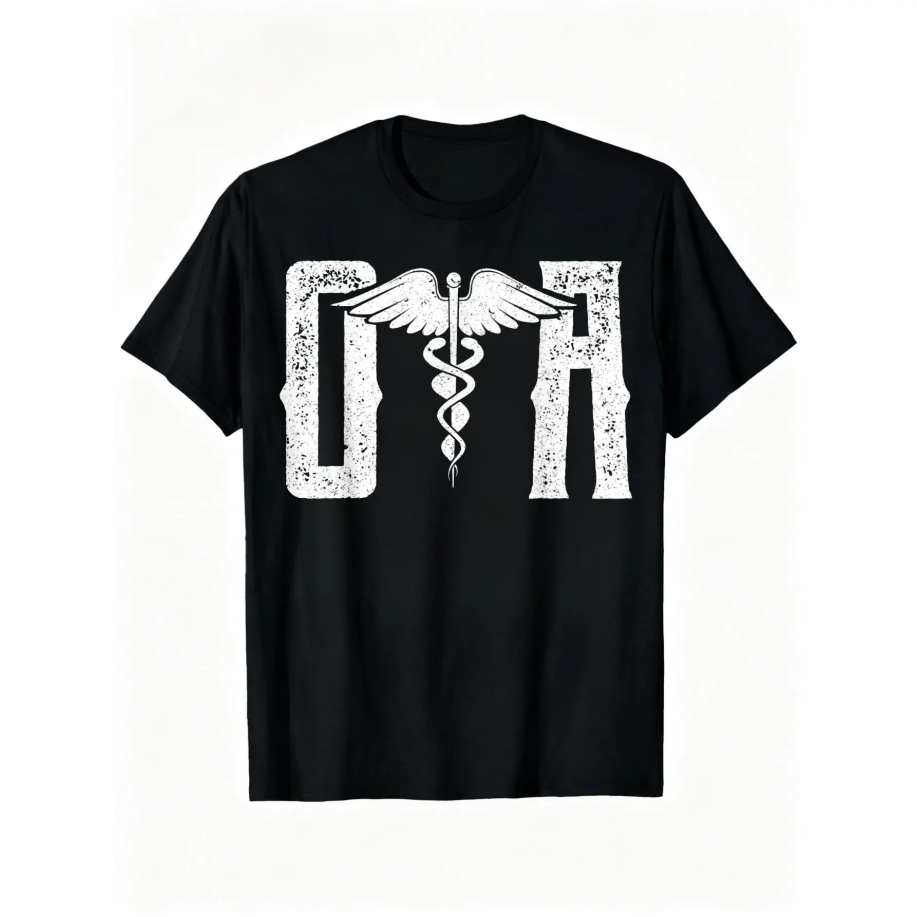OTA Graphic T-Shirt for Women, Funny Certified Occupational Therapy Assistant Gift, Casual Distressed Cotton Shortsleeve Top, Tshirt